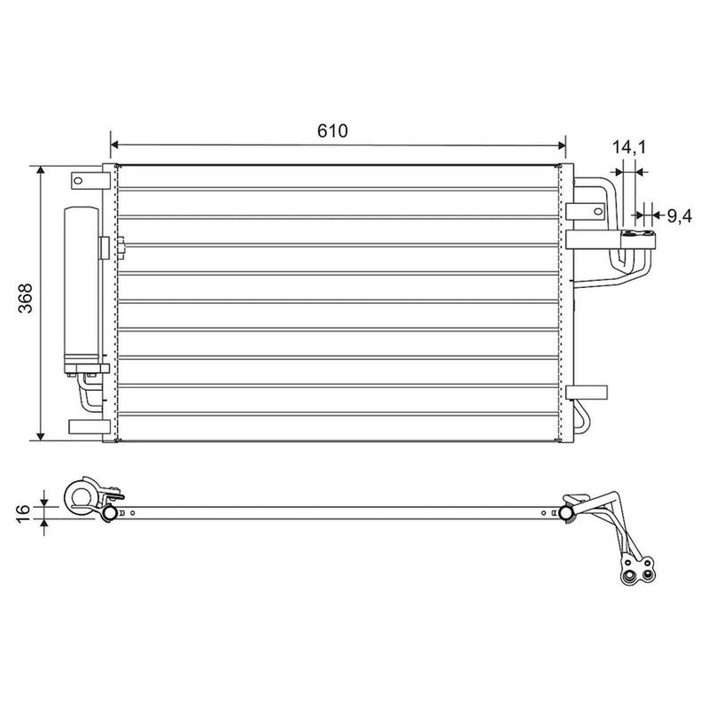 Valeo Air Conditioning Condenser 812716