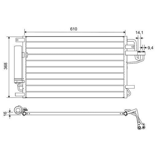 Valeo Air Conditioning Condenser 812716