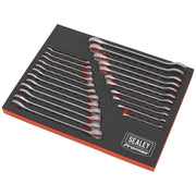 Sealey Premier 23pc Cold Stamped Metric Imperial Combination Spanner Set EVA Sealey  - Dynamic Drive