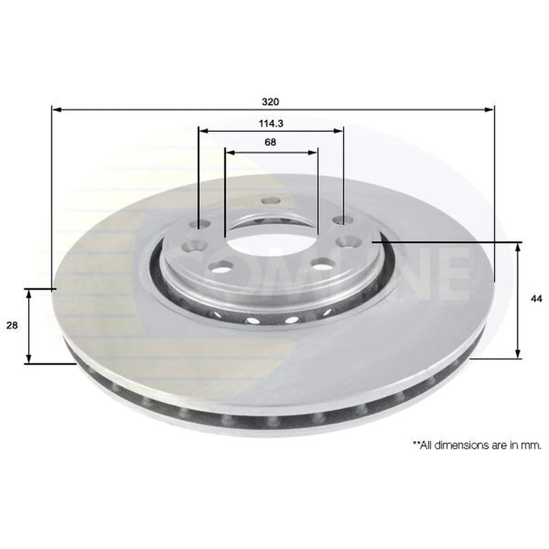 Comline Front Brake Discs & Pads fits Renault Megane III Grandtour 2012-2016 2.0