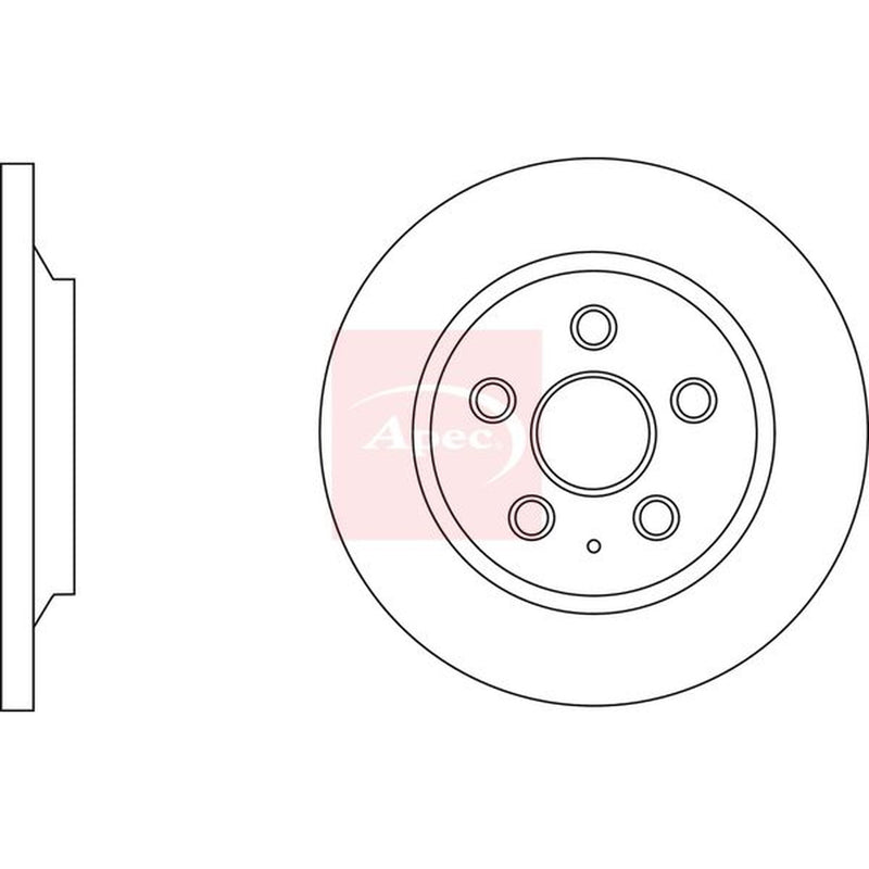 Apec 2 x Solid Brake Discs fits Mazda CX-5 2011-2024 2.0 2.2 2.5