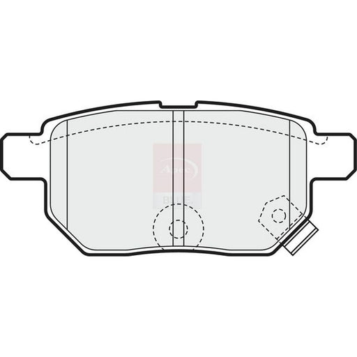 Apec Rear Brake Pad Set fits Aston Martin Cygnet 2011-2013 1.3