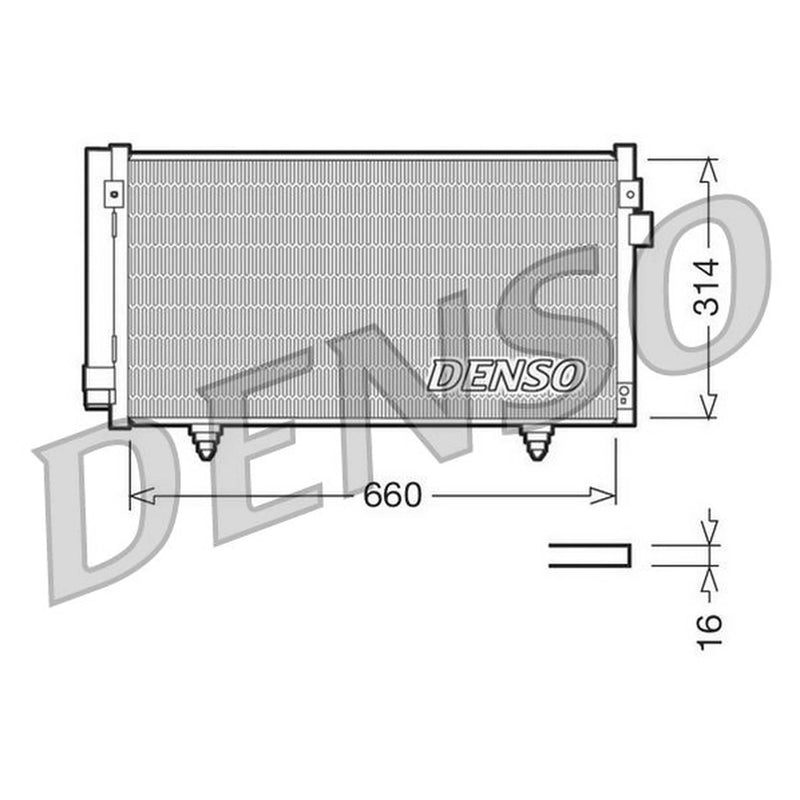 Denso Air Conditioning Condenser fits Subaru Forester 2008-2013 2.0 2.5