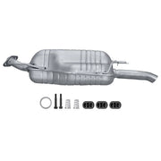 Hella End Silencer Rear fits Opel Zafira A 1999-2005 1.6 1.8 2.0 2.2