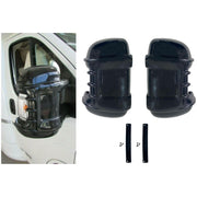 Milenco Motorhome Mirror Protectors Guards Black fits Fiat Ducato Peugeot Boxer Milenco  - Dynamic Drive
