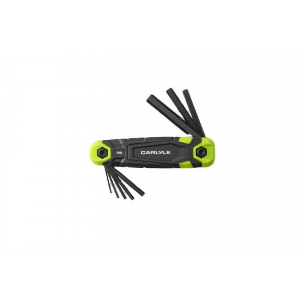 Carlyle Tools 8 Pc Folding Hex Key Set Metric - image 1