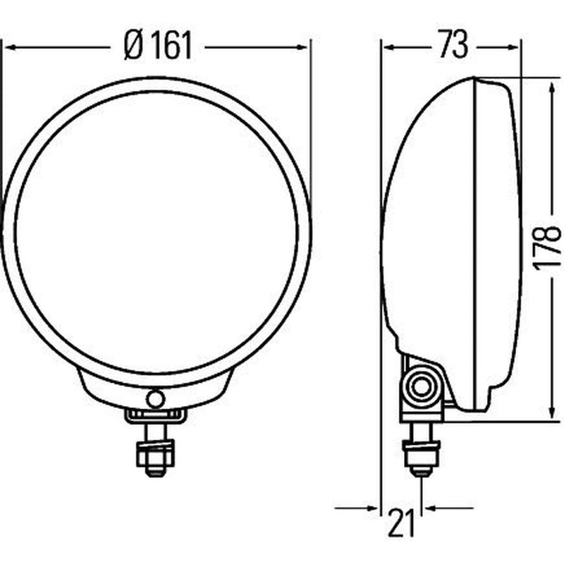 Hella Spotlight Comet Ff 500 Right 1F6 010 952-001 1F6 010 952-001