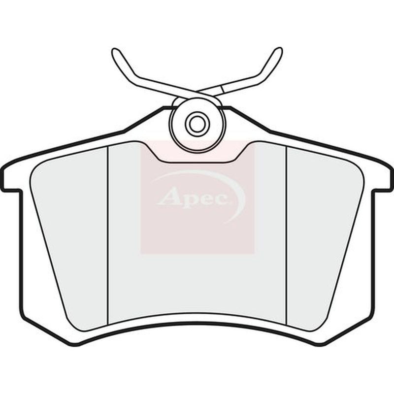 Apec Rear Brake Solid Discs & Pads fits Audi A3 1996-2003 1.8 1.9