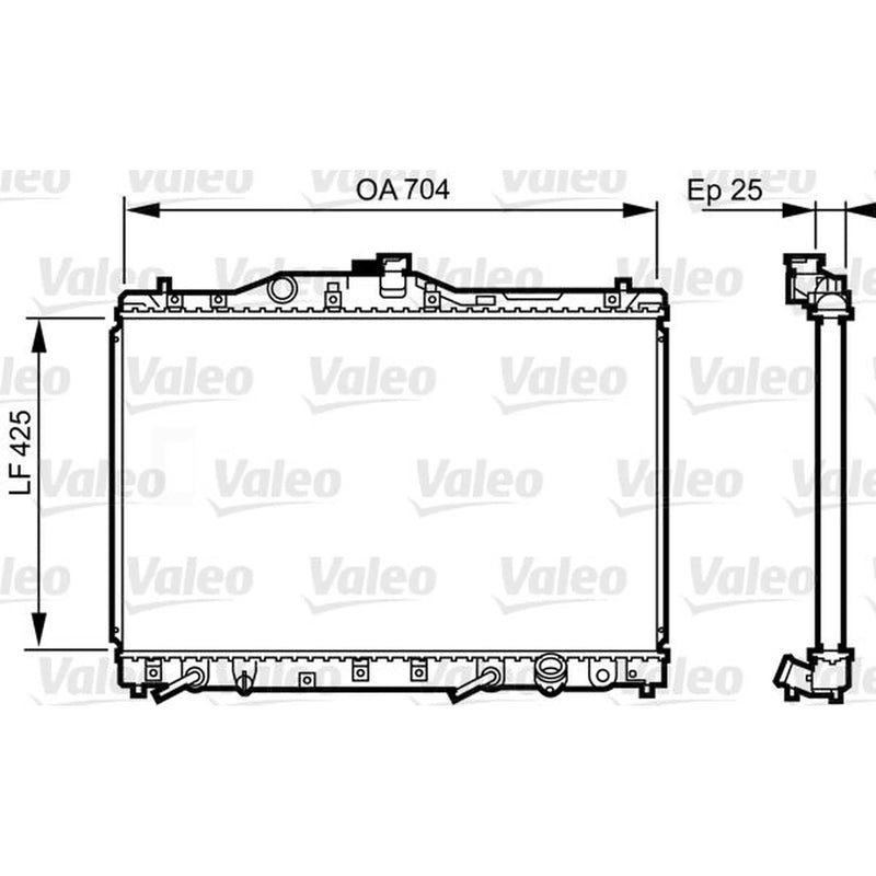 Valeo Engine Radiator 731629