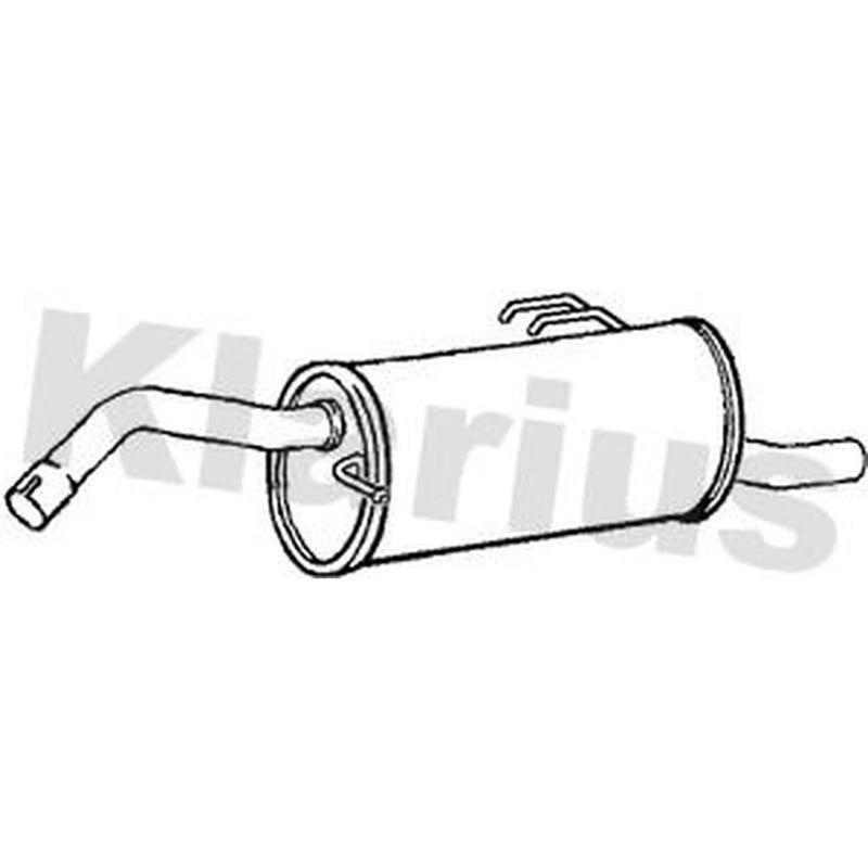 Klarius Box With Tail Pipe Rear fits Mitsubishi Colt Czc VI 2006-2009 1.5