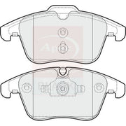 Apec Black Front Brake Pad Set fits Daimler Super Eight 2005-2009 4.2