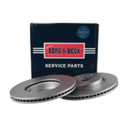 Borg & Beck 2 x Vented Front Brake Discs BBD5673