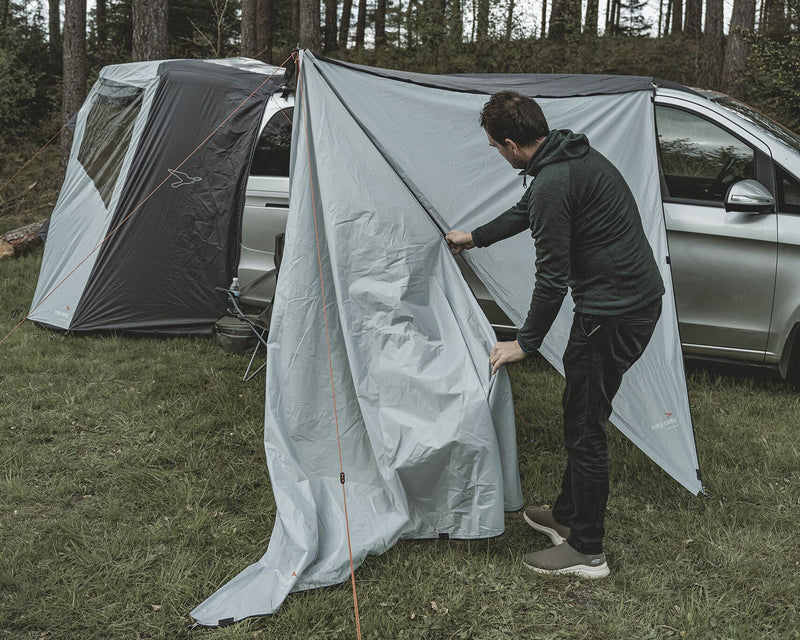 Easy Camp Lom Tri Campervan Canopy Grey Sun Shade Easy Camp - Dynamic Drive