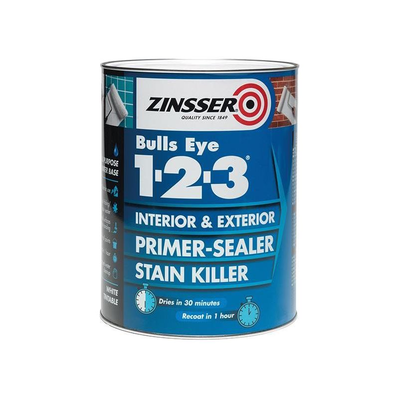 Zinsser Bulls Eye® 1-2-3 Primer & Sealer Paint 1 litre Zinsser - Dynamic Drive