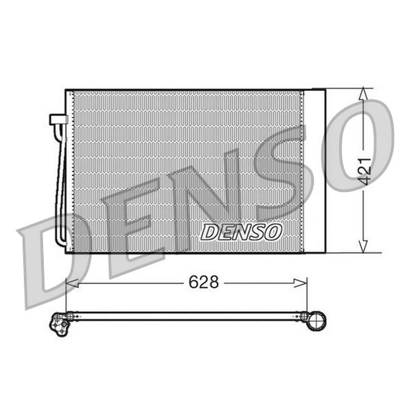 Denso Air Conditioning Condenser fits Alpina B5 2005-2010 4.4
