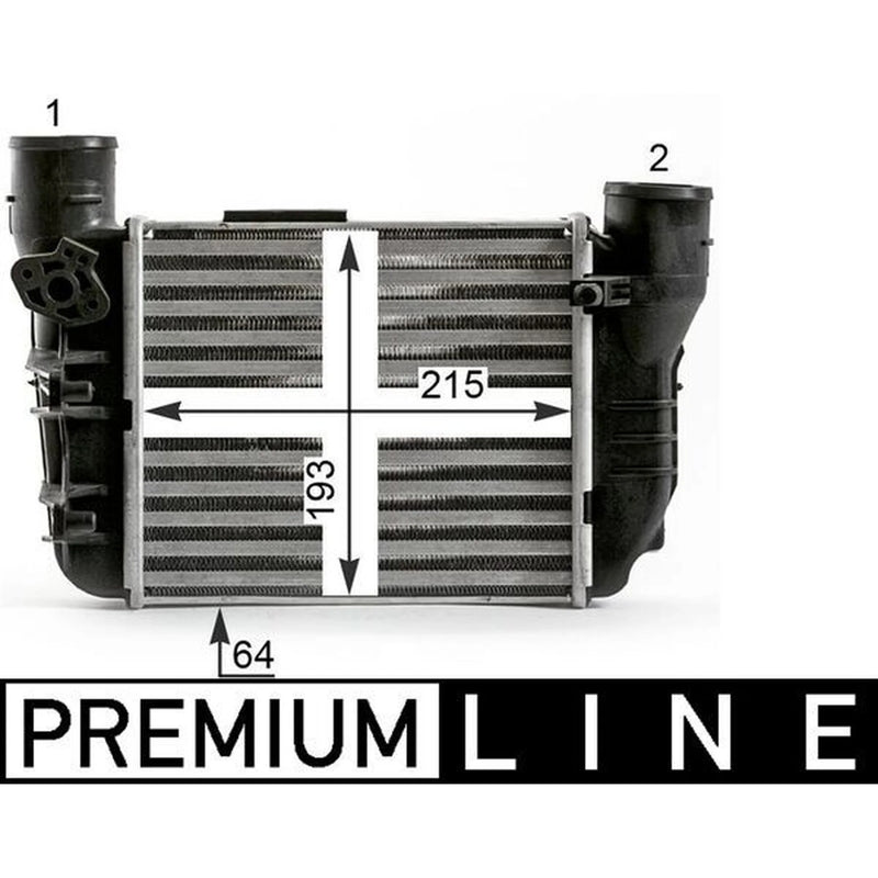 Mahle Intercooler (Charge Air Cooler) fits Audi A4 B6 2002-2004 1.8