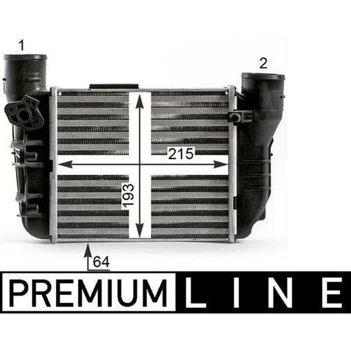 Mahle Intercooler (Charge Air Cooler) fits Audi A4 B6 2002-2004 1.8