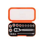 Bahco SBS13MC10.5 1/4in Drive Socket Set, 13 Piece - SBS13MC10.5