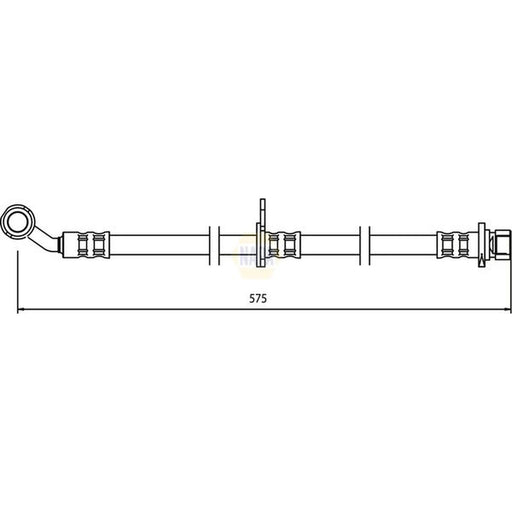 NAPA Brake Hydraulic Hose Line Front Right NBH1314