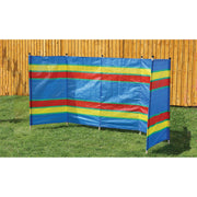 6 Pole Multicoloured Polythene Windbreak 1445 Quest - Dynamic Drive
