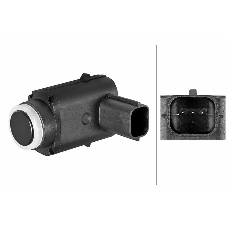 Hella Parking Sensor (PDC) Rear fits Cadillac Ats 2013 on 2.0