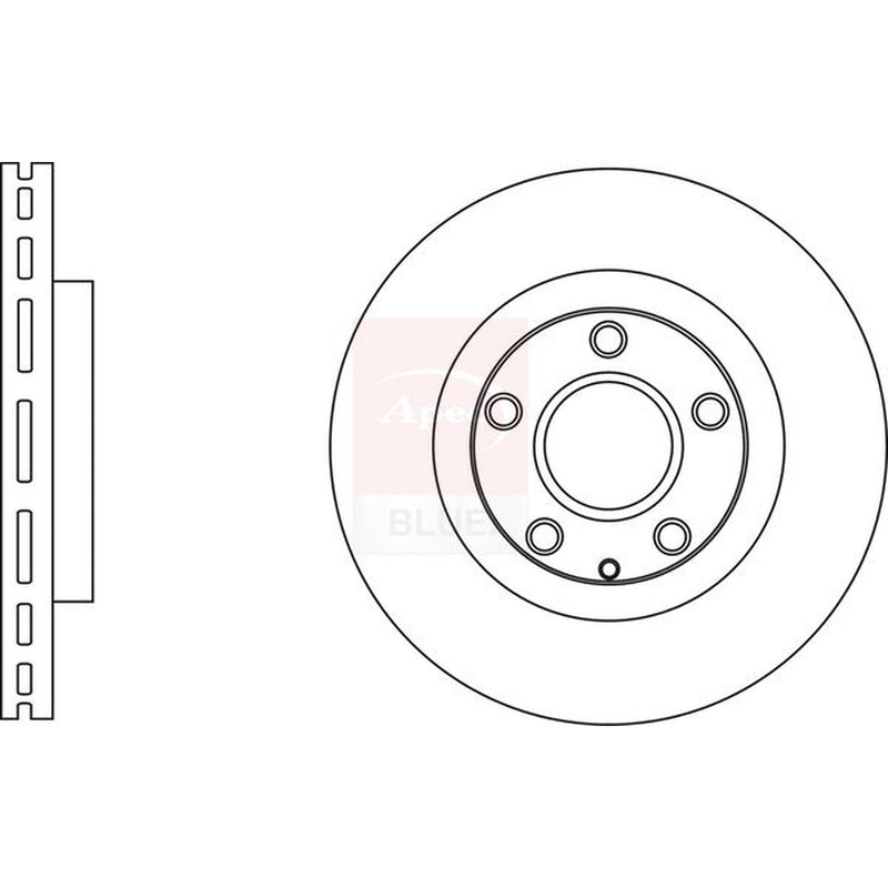 Apec Front Brake Vented Discs & Pads fits Mazda CX-5 2011-2017 2.0 2.2