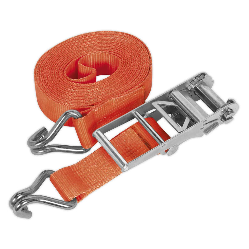Sealey Ratchet Tie Down 75mm x 12m Polyester Webbing 10000kg Breaking Strength Sealey - Dynamic Drive