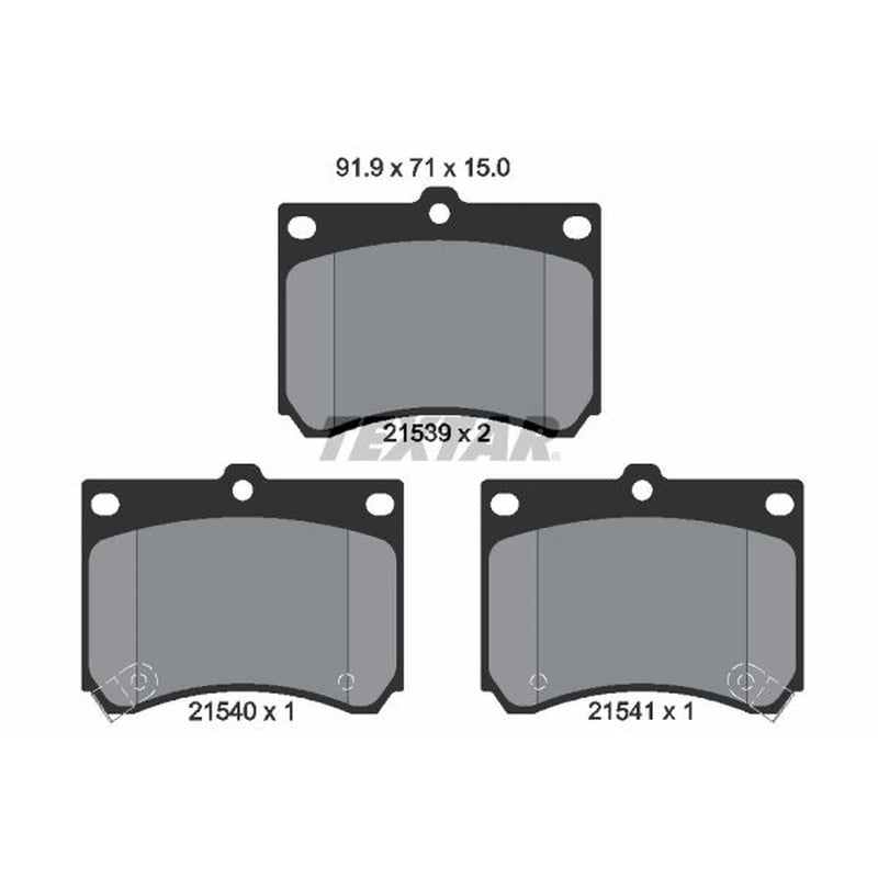 Textar Front Brake Pad Set 2153901
