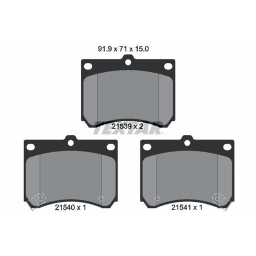 Textar Front Brake Pad Set 2153901