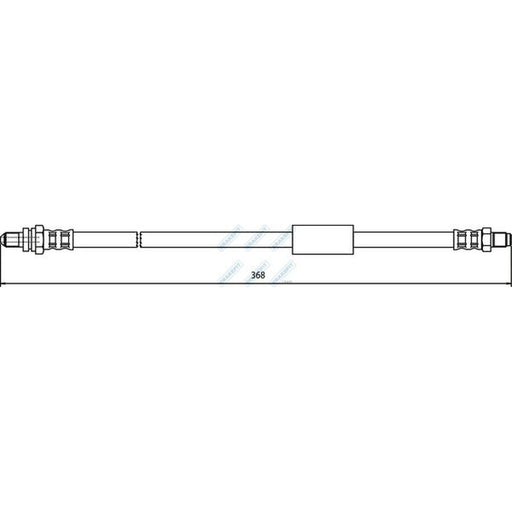 Apec Brake Hydraulic Hose Line Rear fits Ford Ka 2001-2008 1.3 1.6