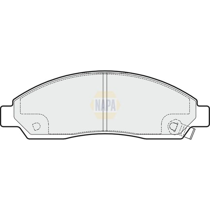 NAPA Front Brake Pad Set fits Isuzu D-Max I Platform/Chassis 2007-2012 3.0