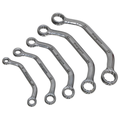 Sealey Obstruction Spanner Set 5pc Metric S0716 Siegen by Sealey - Dynamic Drive