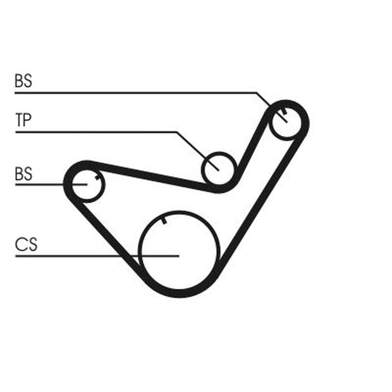 Continental CTAM Timing Belt Cambelt 83 Teeth fits Hyundai H100 1993-1994 2.5