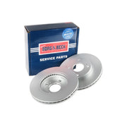 Borg & Beck Front Brake Vented Discs & Pads fits Ford Fiesta VI 2008-2018