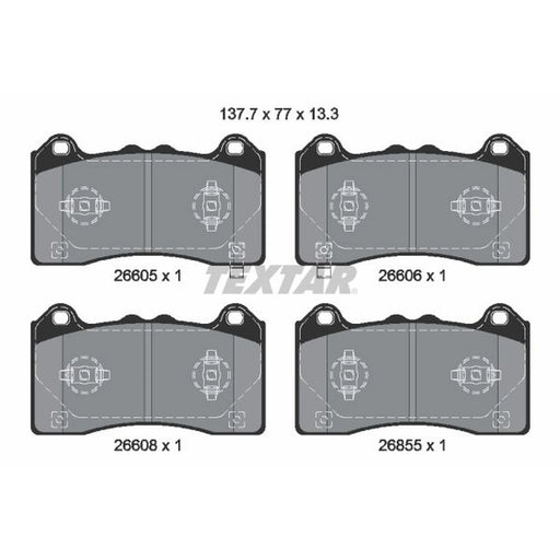 Textar Front Brake Pad Set 2660501