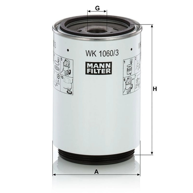 MANN-FILTER Full Service Kit with Air, Oil, Fuel & Cabin Filters fits Volvo FM7