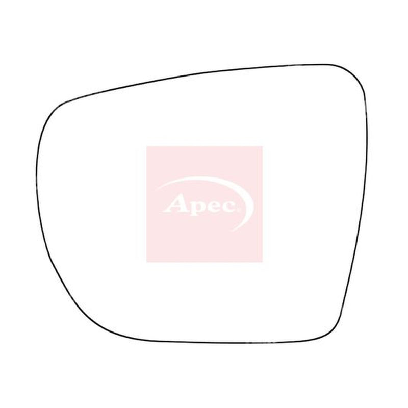 Apec Exterior Wing Mirror Glass Left fits Hyundai IX35 2010-2015 1.6 1.7 2.0