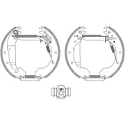 Mintex Brake Shoe Set Axle Kit fits Bedford Astra Van Estate 1982-1984 1.6