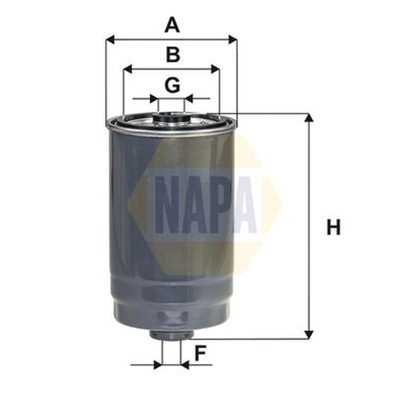 NAPA Fuel Filter Element fits Hyundai Grand Santa Fé 2013-2018 2.2