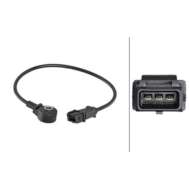 Hella Engine Knock Sensor Right fits Alfa Romeo 145 1995-2001 1.4 1.6 1.8 2.0
