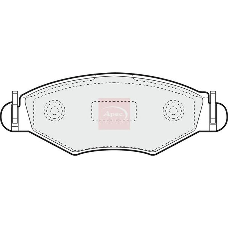 Apec Front Brake Pad Set fits Citroën Xsara 1997-2005 1.4