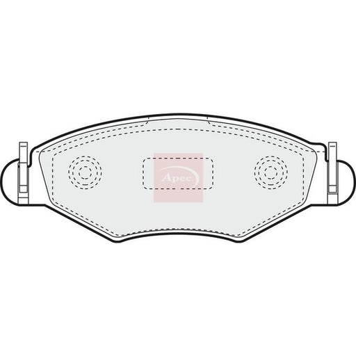 Apec Front Brake Pad Set fits Citroën Xsara 1997-2005 1.4