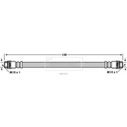 Borg & Beck Brake Hydraulic Hose Line inner BBH7674