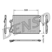 Denso Air Conditioning Condenser DCN37001