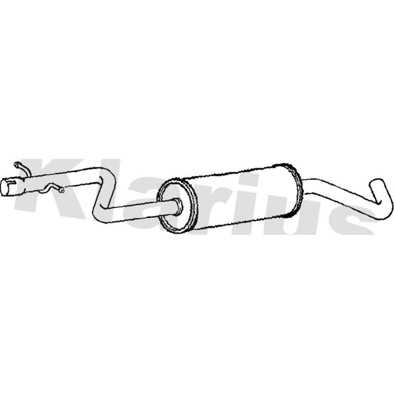 Klarius Box With Centre Pipe Centre fits VW Golf Plus V 2005-2006 1.4