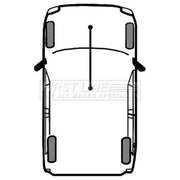 First Line Handbrake Cable Front fits Land Rover Discovery 1998-2004 2.5 4.0
