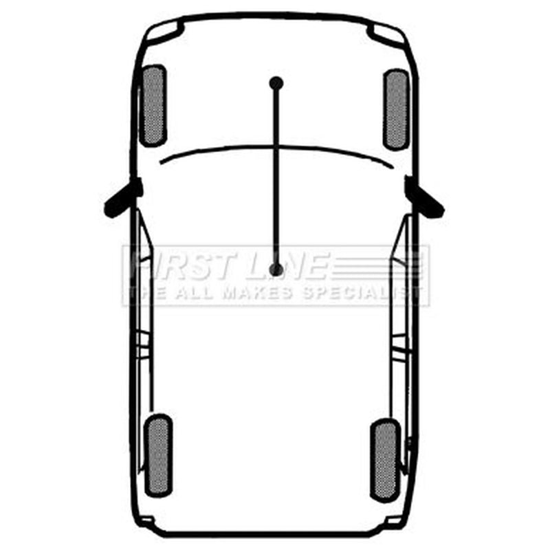 First Line Handbrake Cable Front fits Land Rover Discovery 1998-2004 2.5 4.0
