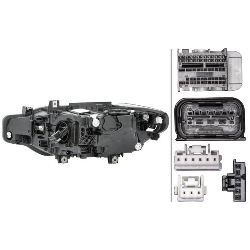 Hella Headlight Headlamp LED Right fits BMW 3 2011-2019