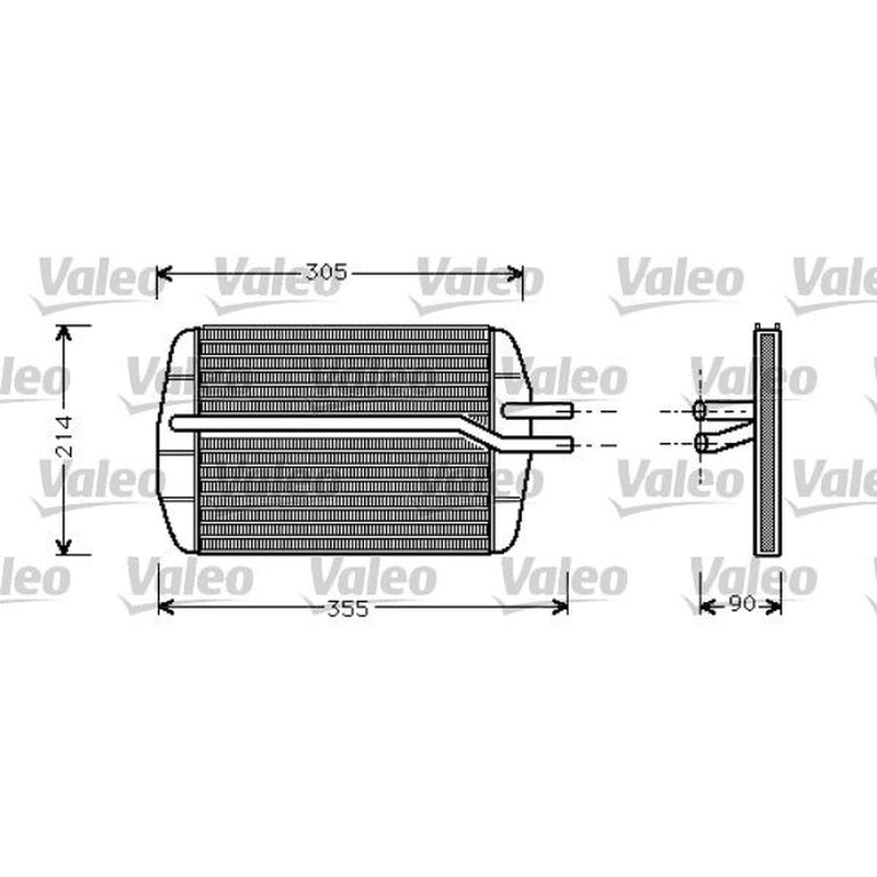 Valeo Heater Matrix Core Heat Exchanger 812272
