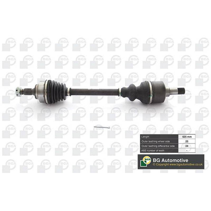 BGA CV Drive Shaft Driveshaft Front Left fits Citroën Berlingo 2018 on 1.2
